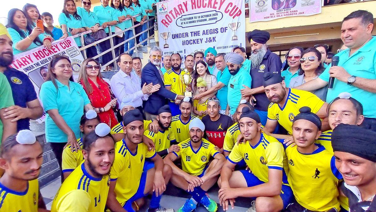 Khalsa Hockey Club Beat MBS Simbal 6-1 to Win the Rotary Premier Hockey League in Jammu