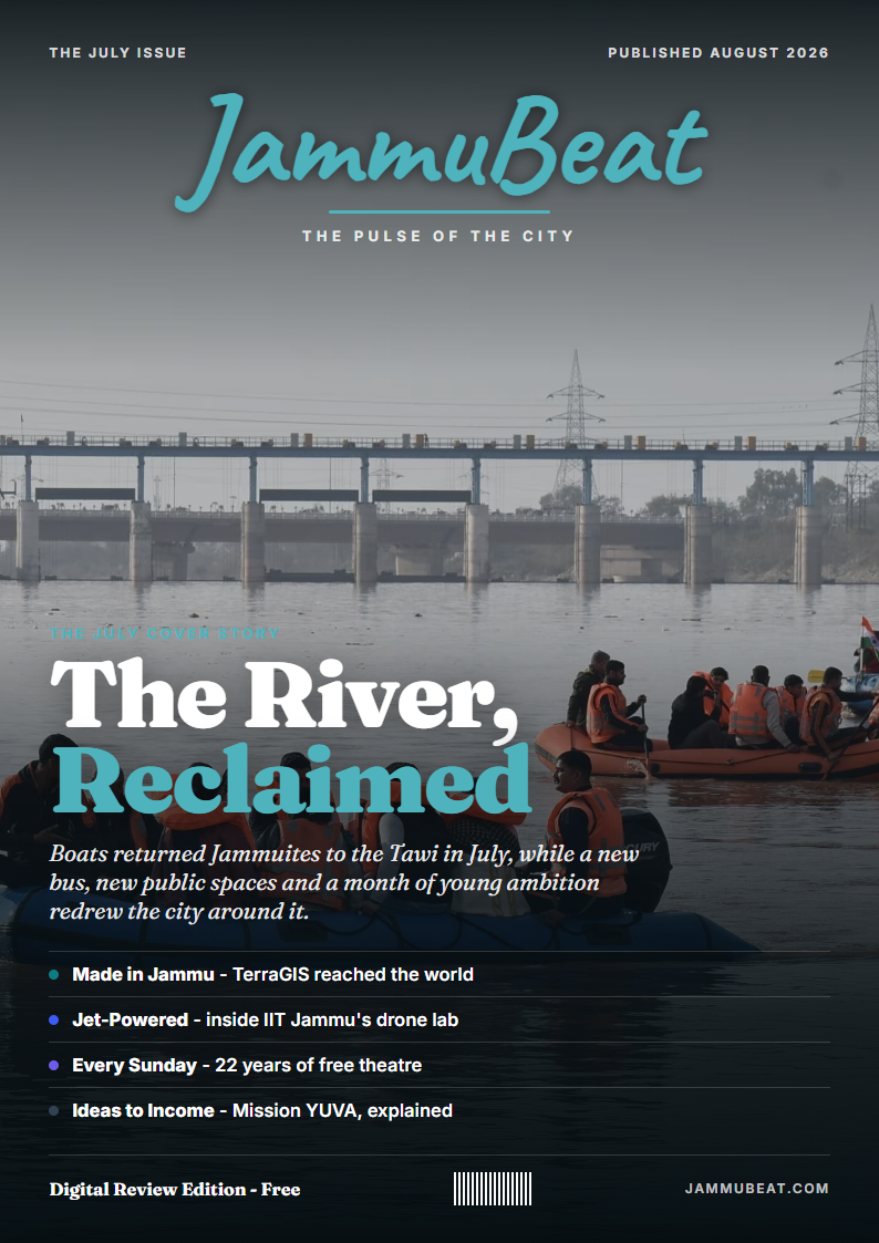 JammuBeat July 2026 cover — The River, Reclaimed